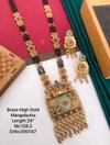 Brass High Designer Gold Long Mangalsutra Set 5 Wholesale Online
